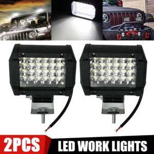 2x 4inch LED Work Light Bar Offroad Spot Flood Pods 4WD ATV SUV Driving Fog Lamp - Picture 1 of 14