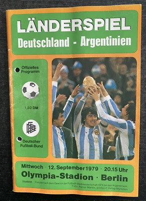 Länderspiel 12.09.1979 Deutschland - Argentinien in Berlin, Sonderangebot - Bild 1 von 4