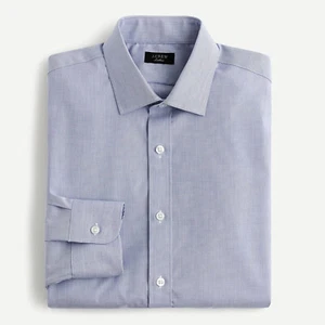 J Crew Ludlow Stretch Easy-Care Cotton Poplin Dress Shirt H4835 Blue 15/33 - Picture 1 of 1