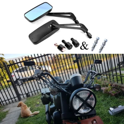 Espejos retrovisores laterales rectangulares para motocicleta Harley Davidson Sportster 1200 883 XL hierro Foto 1 de 4