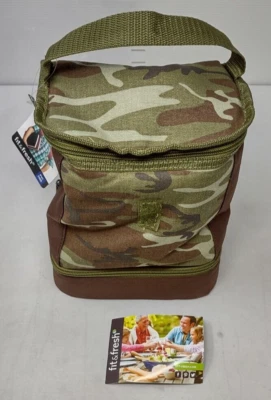 Fit & Fresh Austin Insulated Lunch Bag Forest Camo - Image 1 of 4