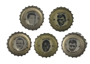 1964 Coca Cola NFL All Star Bottle Caps Redskins Set of 5 - Picture 1 of 8