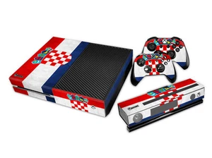 XBOX ONE Skin Design Foils Aufkleber Schutzfolie Set - Croatia Motiv  - Picture 1 of 1