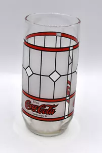 Enjoy Bicchiere Coca Cola Rosso Smerigliato Stile Colorato 6" Bicchiere Vintage Coca Cola Retrò - Foto 1 di 1