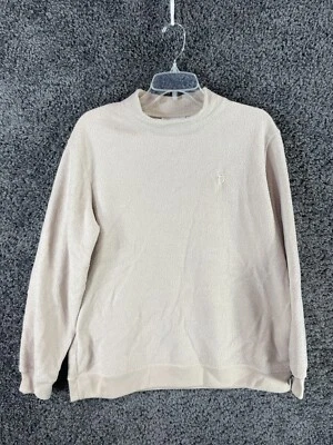 Vintage Jaclyn Smith Sweatshirt Women's Large Ivory Fleece Long Sleeve - Image 1 of 4