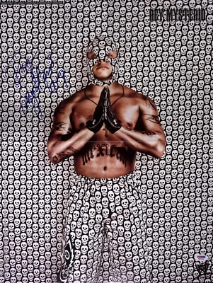 Rey Mysterio Signed WWE Mask 16x21 Magazine Centerfold Poster PSA/DNA COA Auto'd - Image 1 of 4