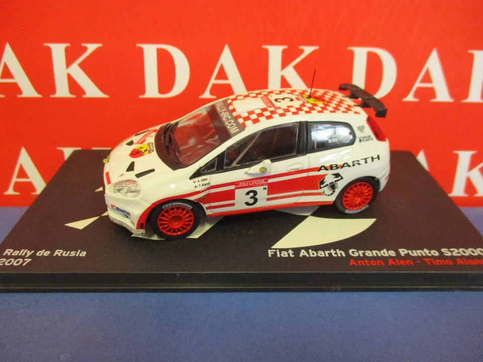 Die cast 1/43 Modellino Auto Fiat Abarth Grande Punto S2000 Rally Russia 2007 - Immagine 1 di 4