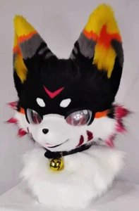 Fursuit Husky Fox Mascot (head) Halloween Party Fur Cosplay A169 - Picture 1 of 5