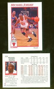 Michael Jordan 1991-92 NBA Hoops Card #004 No PROTOTYPE Test Sample Error Rare