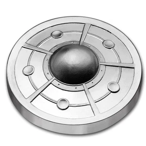 2 oz Cast-Poured Silver - 9Fine Mint (Alien UFO, Spinner) - Picture 1 of 5