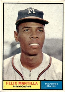 1961 Topps #164 Felix Mantilla - Picture 1 of 2