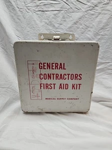 Kit di primo soccorso per appaltatori generali vintage azienda di forniture mediche - Foto 1 di 11