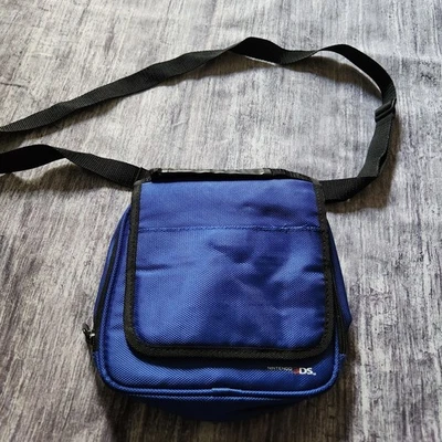 Nintendo DS Blue Messenger Bag Crossbody Case Travel Shoulder Bag - Image 1 of 4