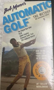 bob mann's automatic golf the method 8th anniversary ed vhs video RARE TESTED - Picture 1 of 2