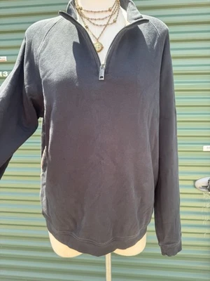 Pullover Burberry Quarter Cremallera Para Hombre Talla Grande Nova Check Cuello Negro Foto 1 de 4