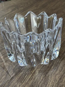 Orrefors Sweden Fluted Clear Glass Bowl, 5",  w/Sticker - Picture 1 of 6
