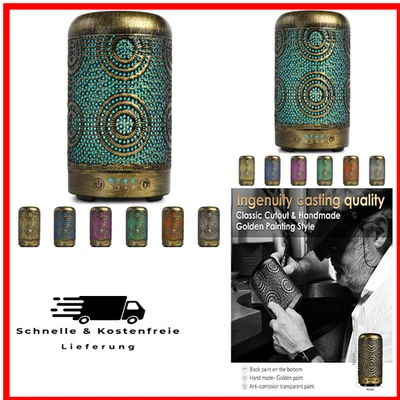 Metall Diffusor | 7 Farben Nachtlicht | Ultraschall Technologie - Bild 1 von 4