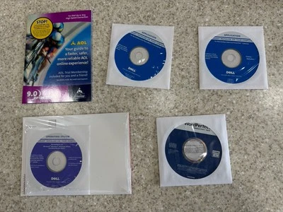 Various Vintage New Sealed Software - AOL - Dell - Operating System Etc - Image 1 of 4