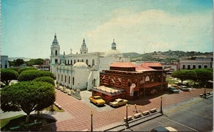 Ponce, Puerto Rico, Vintage Postcard 1969 Historic Ponce Fire House & Cathedral - Picture 1 of 2