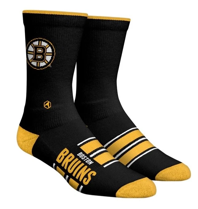 BOSTON BRUINS GAMETIME STRIPE (KNITTED) Sz. L/XL 9-13 - Image 1 of 1
