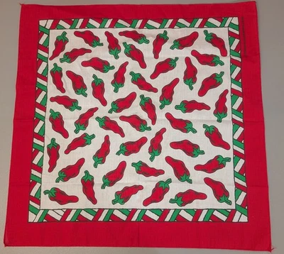 Винтажная чилийская перечная бандана - Hav-A-Hank США - красный юго-западный носовой платок - Изображение 1 из 4