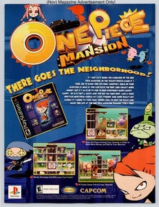 One Piece Mansion Capcom PlayStation Puzzle Anime Spiel 2001 Werbung - Bild 1 von 5