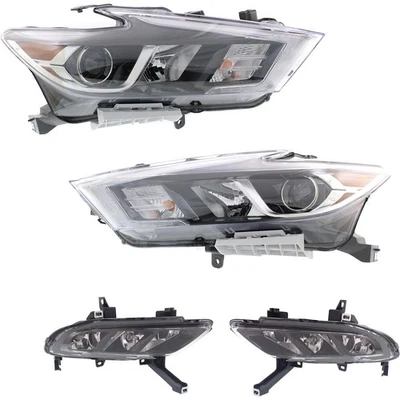 Headlight Kit For 2016-2018 Nissan Maxima Left and Right 4pc - Image 1 of 4