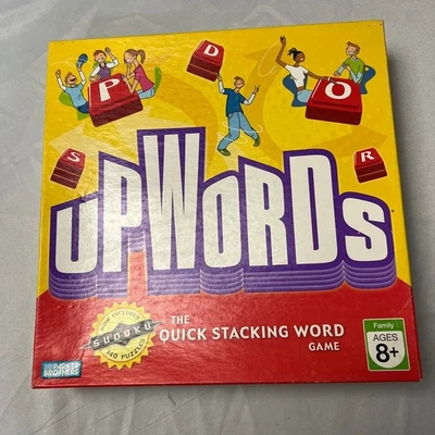 Upwords 2006 Quick Stacking Word Game Parker Brothers Family Board Game Ages 8+ - Image 1 of 4