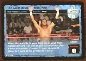 WWE Raw Deal Trading Card Game THE GM STEVIE NIGHT HEAT # 88/198 Mid Match TCC - Picture 1 of 2
