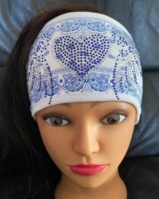 Diademas Hanky Heart/Wings/Elec Blu/Apertura en la espalda/Estrás ¡Las mejores! Foto 1 de 2