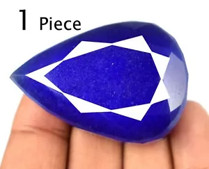 Investment Grade 275 Kt / 1 Stück Birne Afrikanischer Blauer Saphir Natur Edelstein SQ70 - Bild 1 von 5