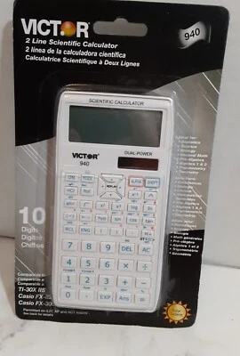 Victor Scientific Calculator Model 940 Solar Dual-Power 10 Digit New in Package - Image 1 of 4
