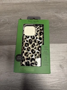 Kate Spade iPhone 15 Pro Clear Handyhülle mit Grafik Leopard NEU - Bild 1 von 3
