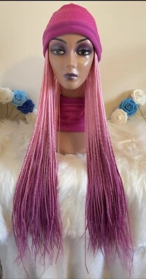 Listo para enviar* Sombrero de invierno para damas/mujeres Peluca trenzada, Peluca de sombrero trenzado personalizada Foto 1 de 4