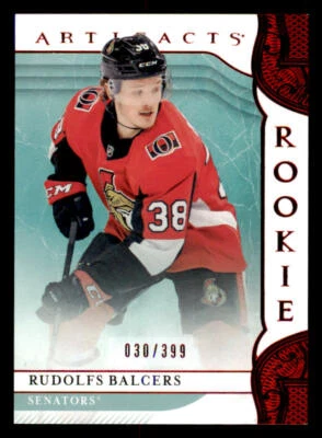 2019-20 Artifacts Ruby #162 Rudolfs Balcers /399 - Image 1 of 2