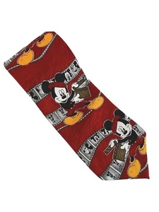 Cravatta collo uomo Disney Topolino da collezione direttore Topolino illimitato rosso adulto - Foto 1 di 3