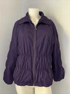 Zenergy By Chicos Women Sz 1 Purple Jacket Full Zip - Picture 1 of 7
