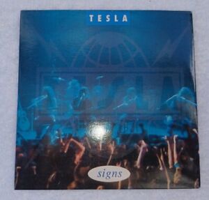 TESLA "signs" UK Geffen CD Single Card Sleeve Archived Unplayed 1991