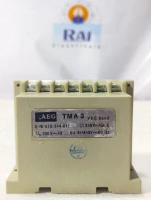 AEG TMA 3 TRIPPING UNIT RELAY 910-344-011 380-480V TMA3 FREE & FAST SHIPPING - Image 1 of 4