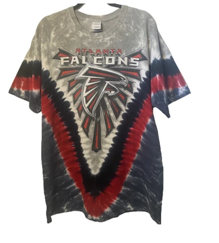 Atlanta Falcons TShirt Mens XL Tie Dye All Over Spell Out Logo NFL Football Cover