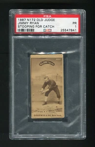 JIMMY RYAN 1887 N172 OLD JUDGE #396-1a - PSA 1 POOR - CHICAGO WHITE SOX - Picture 1 of 2