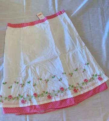 Falda Gymboree Rosa Parisina Mamá Talla 10 Lentejuelas Bordadas Nueva Con Etiquetas Foto 1 de 3