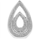 Silver Teardrop Sparkle Sculpture Ornament Crystal Diamante Sparkly