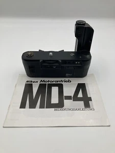 Nikon MD-4 Motor Drive Film Winder F3 Series Camera with Original German Manual - Picture 1 of 6