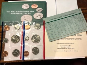 1993 U.S. Uncirculated Mint Set/OGP #152sh - Picture 1 of 1