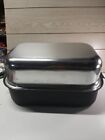 Miracle Maid By West Bend Anodized Aluminum Roaster Nice!  Scratches On Lid