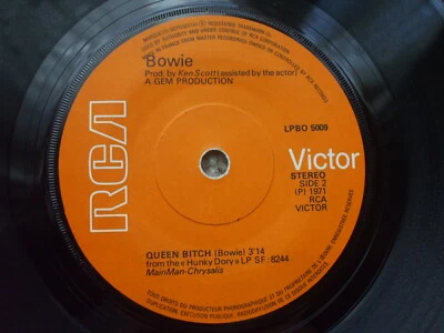 David Bowie - Rebel Rebel / Queen Bitch - RCA LPBO 5009 Ex- France 45  - Image 1 of 2