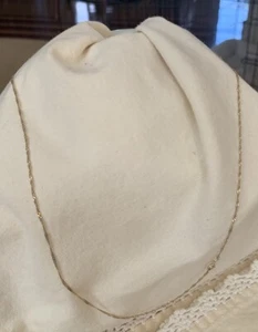 Leichte 14k massive Gold Spirale Spiegel Glied 20" Kette FS7 sehr funkelnd - Bild 1 von 16