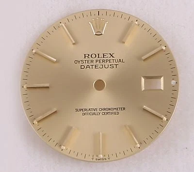 Org. Marcador em bastão de champanhe Rolex Datejust Min & Sec T Swiss T 16013.16233 - Imagem 1 de 2