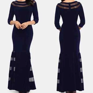 Xscape Damen Meerjungfrau Marine Kleid 6P NEU - Bild 1 von 9